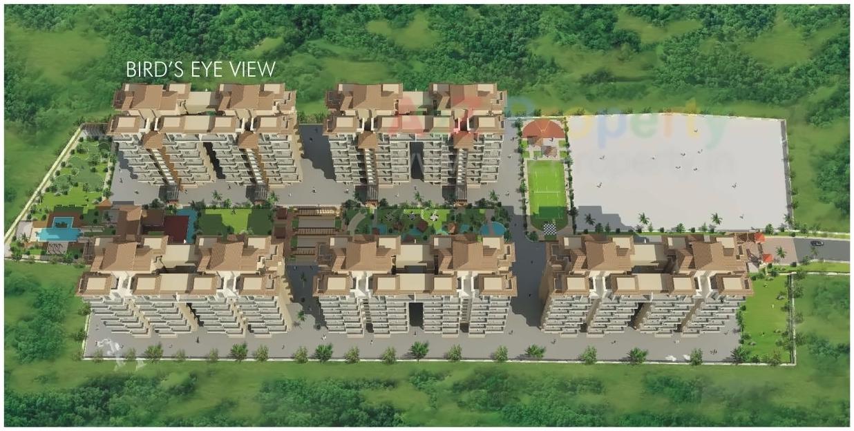 Layout of real estate project Alcon Silverleaf located at Mundhawa, Pune, Maharashtra