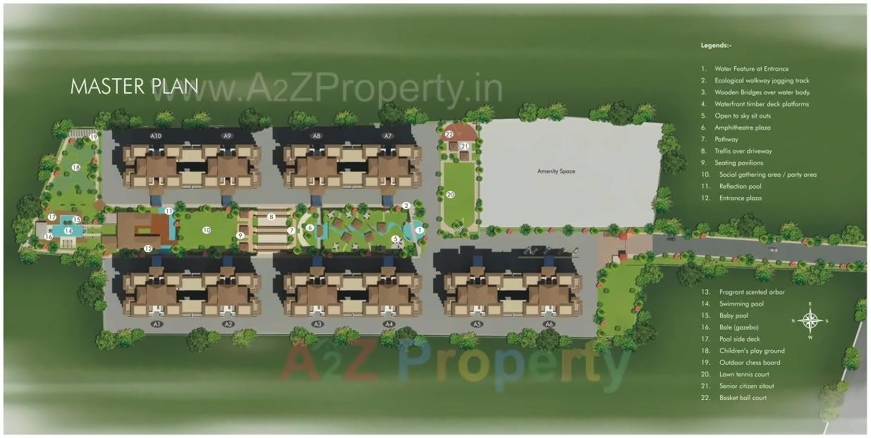 Layout of real estate project Alcon Silverleaf located at Mundhawa, Pune, Maharashtra