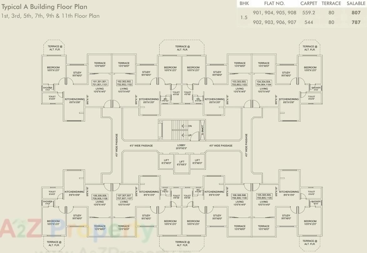 Layout of real estate project Alcove located at Pimpale-saudagar, Pune, Maharashtra