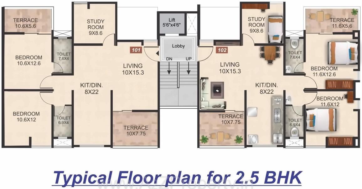 Layout of real estate project Alcove located at Pune-m-corp, Pune, Maharashtra