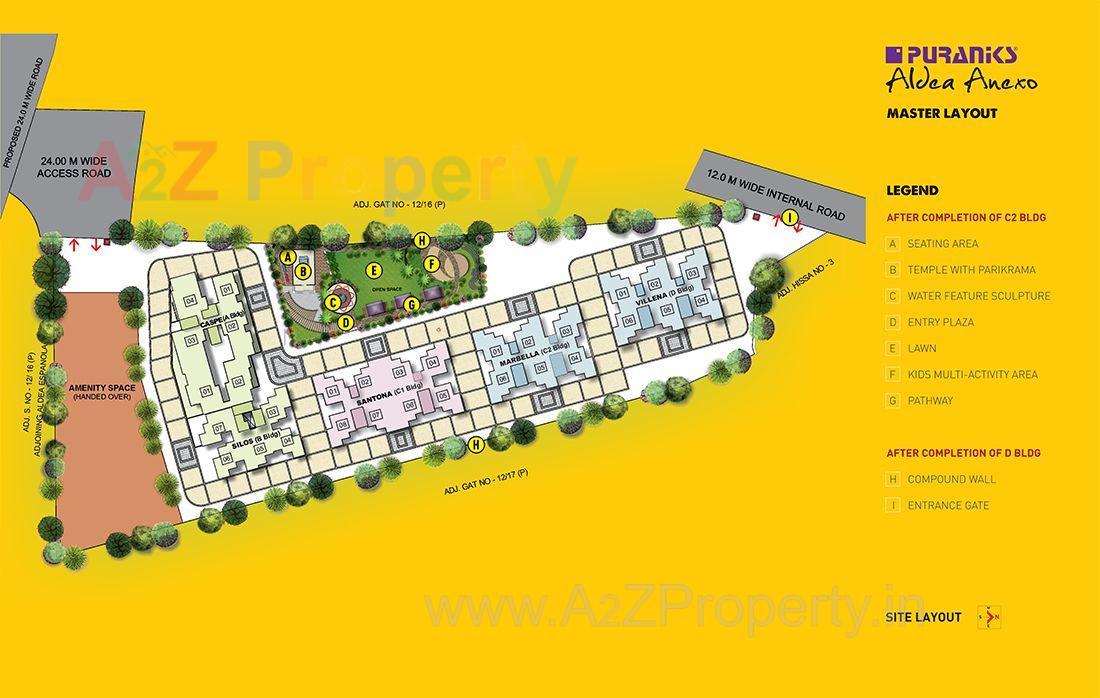 Aldea Anexo Master Layout Q of real estate project Aldea Annexo located at Mahalunge, Pune, Maharashtra