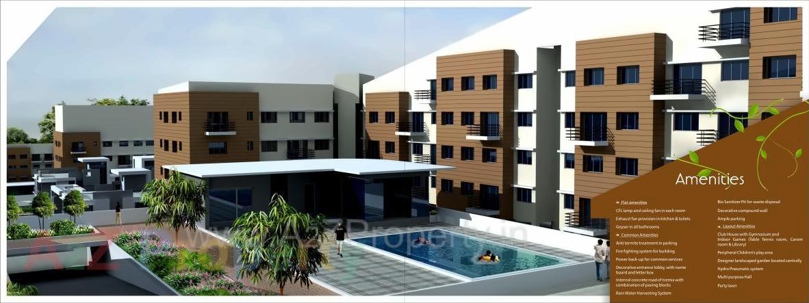 3D Elevation of real estate project Alfa Greenfields located at Wadagaon-ct, Pune, Maharashtra