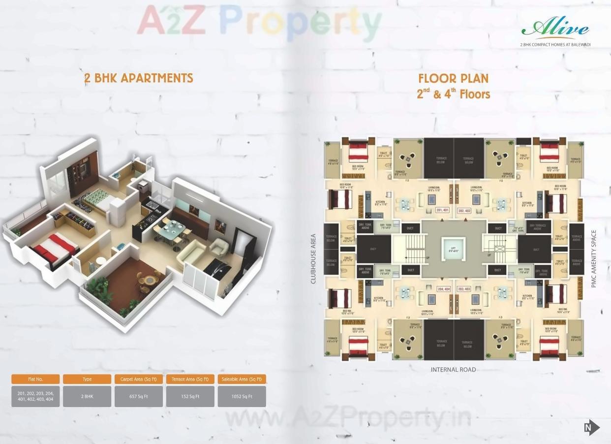 Layout of real estate project Alive located at Pune-m-corp, Pune, Maharashtra