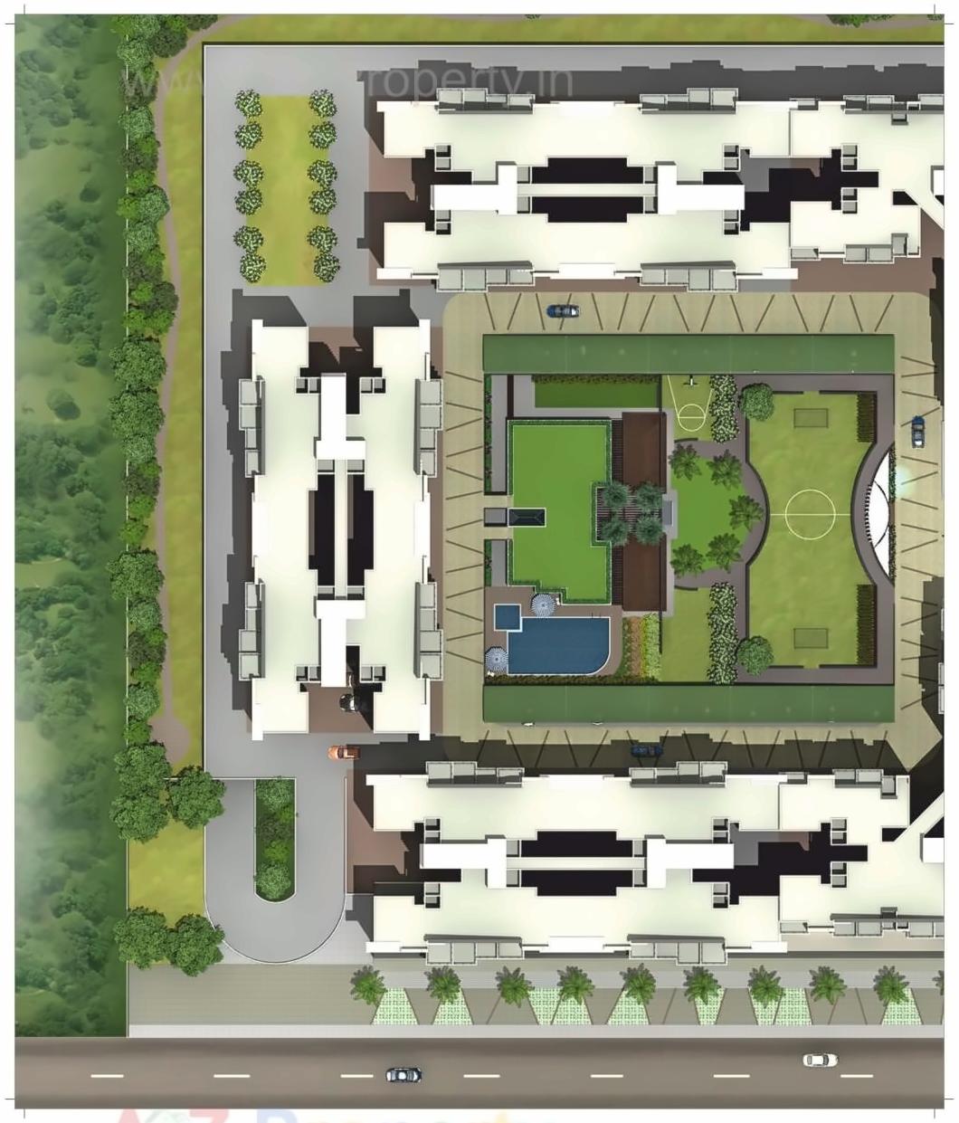 Layout of real estate project Alkasa located at Mohammadwadi, Pune, Maharashtra