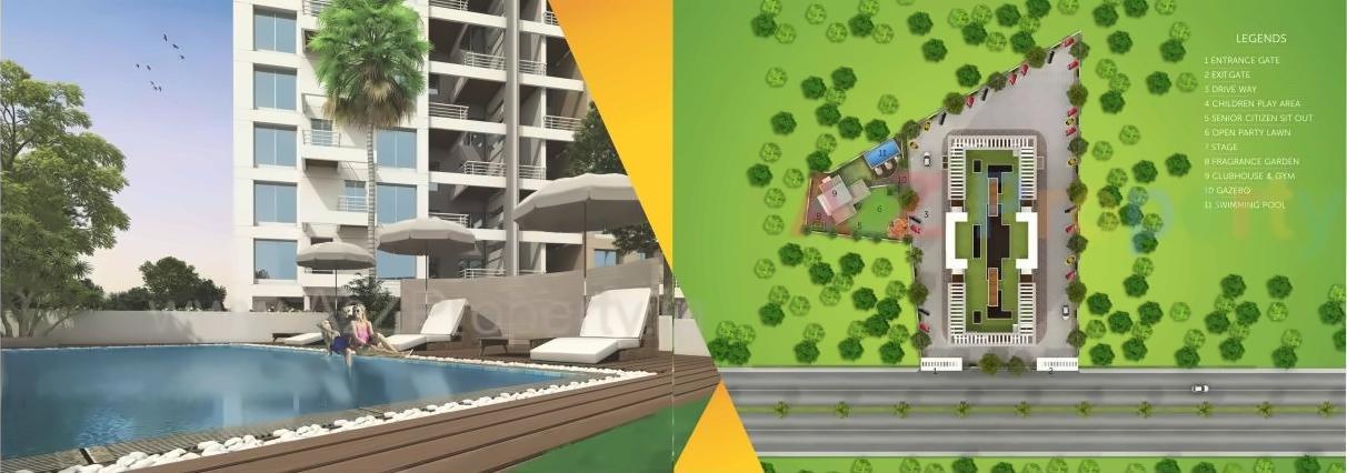 3D Elevation of real estate project Allure located at Wagholi, Pune, Maharashtra