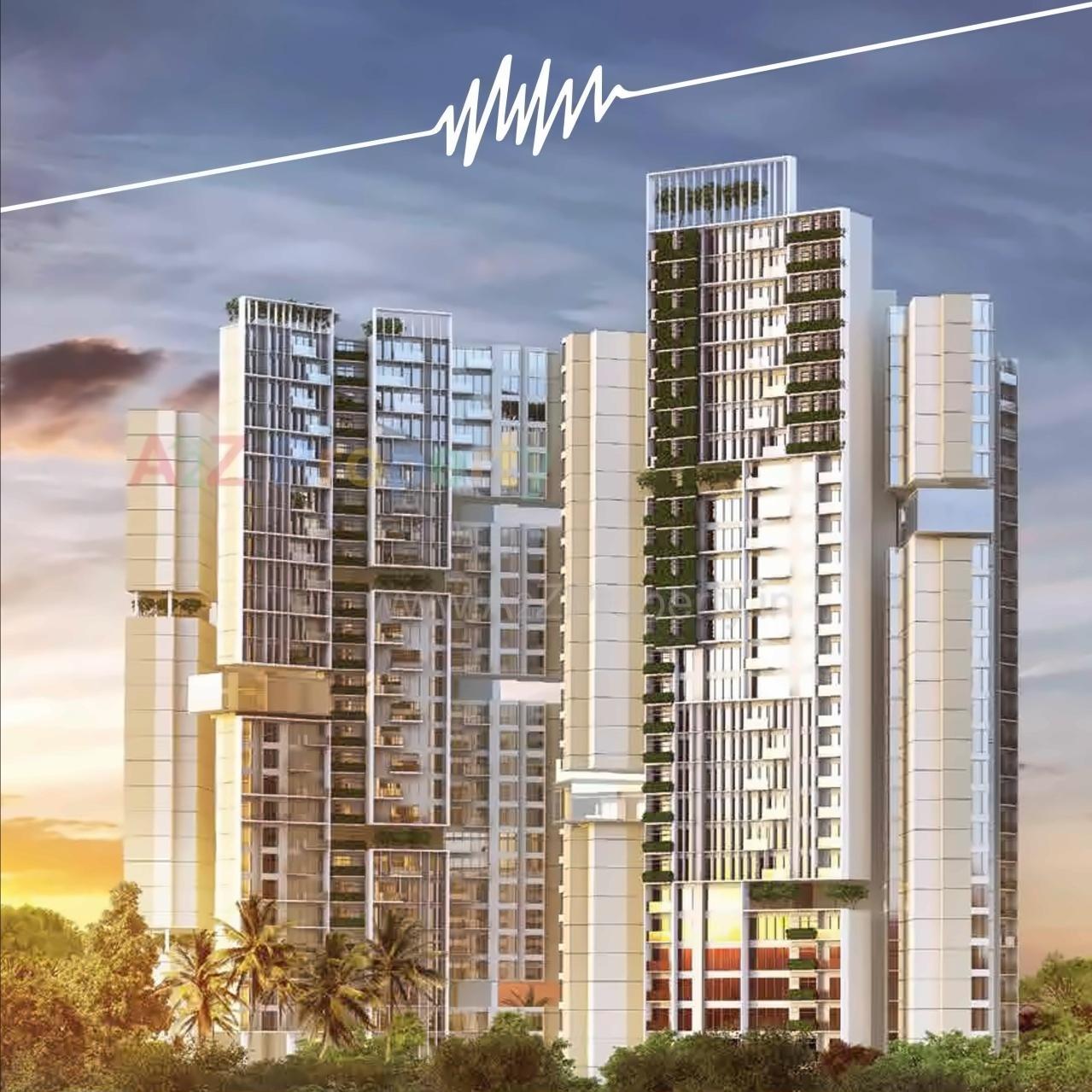 3D Elevation of real estate project Amanora Adreno Towers located at Hadapsar, Pune, Maharashtra