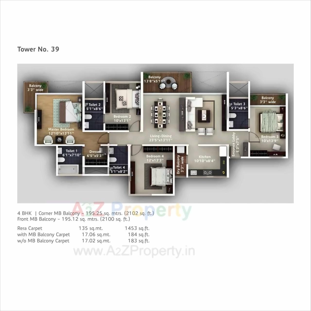 Layout of real estate project Amanora Adreno Towers located at Hadapsar, Pune, Maharashtra