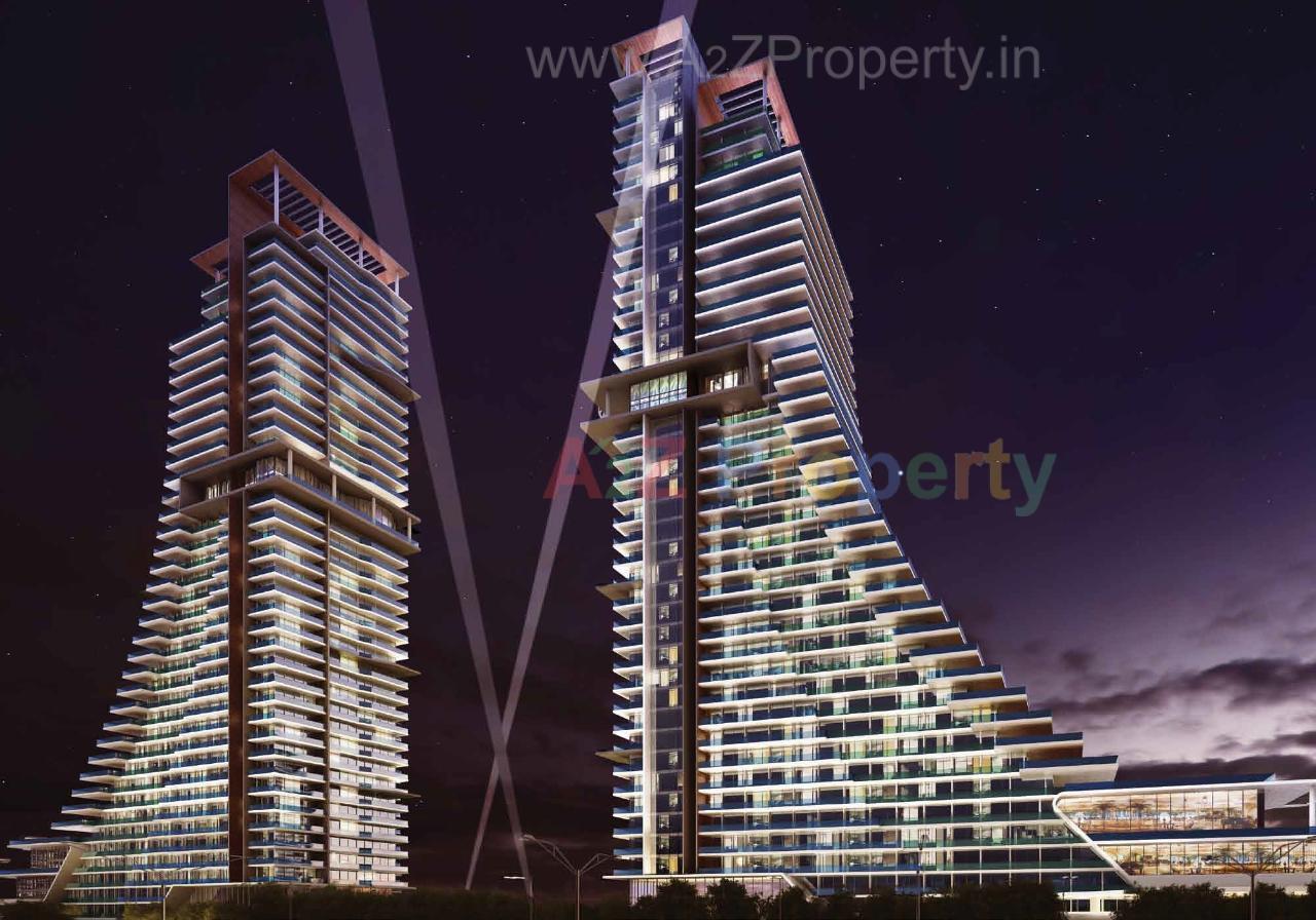 3D Elevation of real estate project Amanora Gateway Towers 98 located at Hadapsar, Pune, Maharashtra