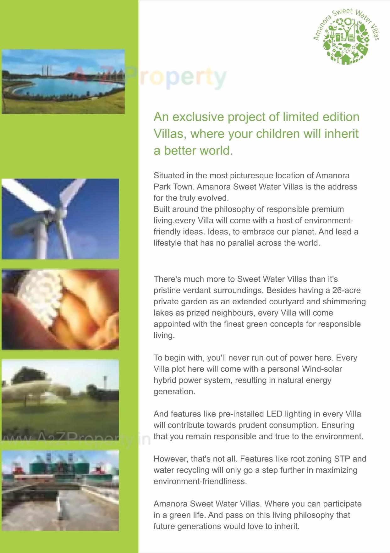  of real estate project Amanora Sweet Water Villa Plots located at Hadapsar, Pune, Maharashtra