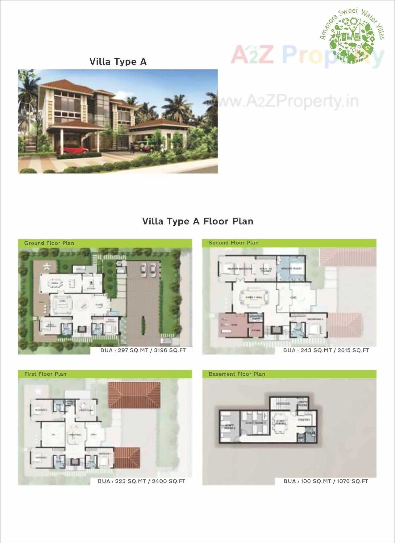 Layout of real estate project Amanora Sweet Water Villa Plots located at Hadapsar, Pune, Maharashtra