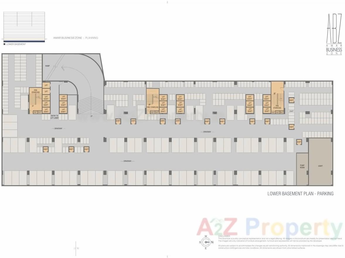 Layout of real estate project Amar Business Zone located at Baner, Pune, Maharashtra