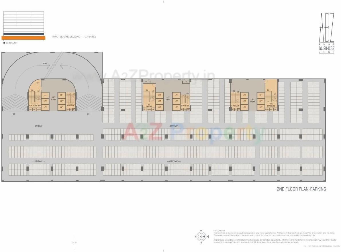 Layout of real estate project Amar Business Zone located at Baner, Pune, Maharashtra