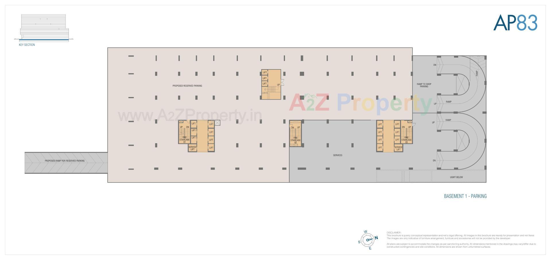 Layout of real estate project Amar Pristine located at Keshavnagarmundwa, Pune, Maharashtra