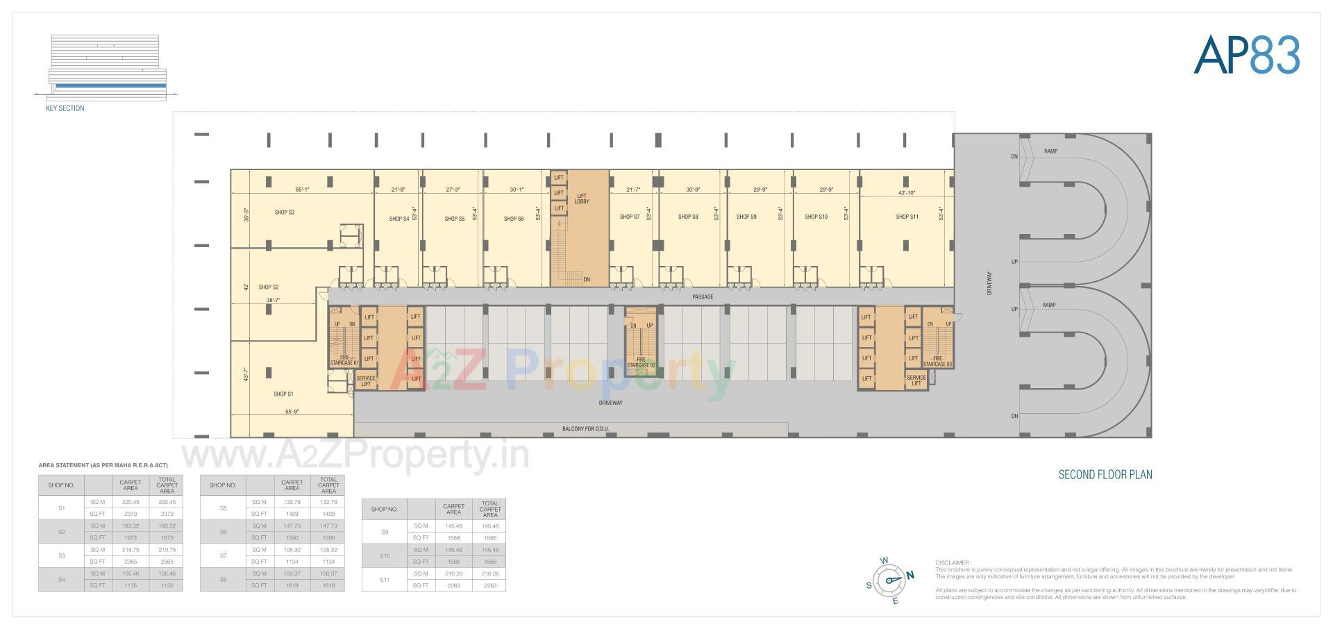 Layout of real estate project Amar Pristine located at Keshavnagarmundwa, Pune, Maharashtra