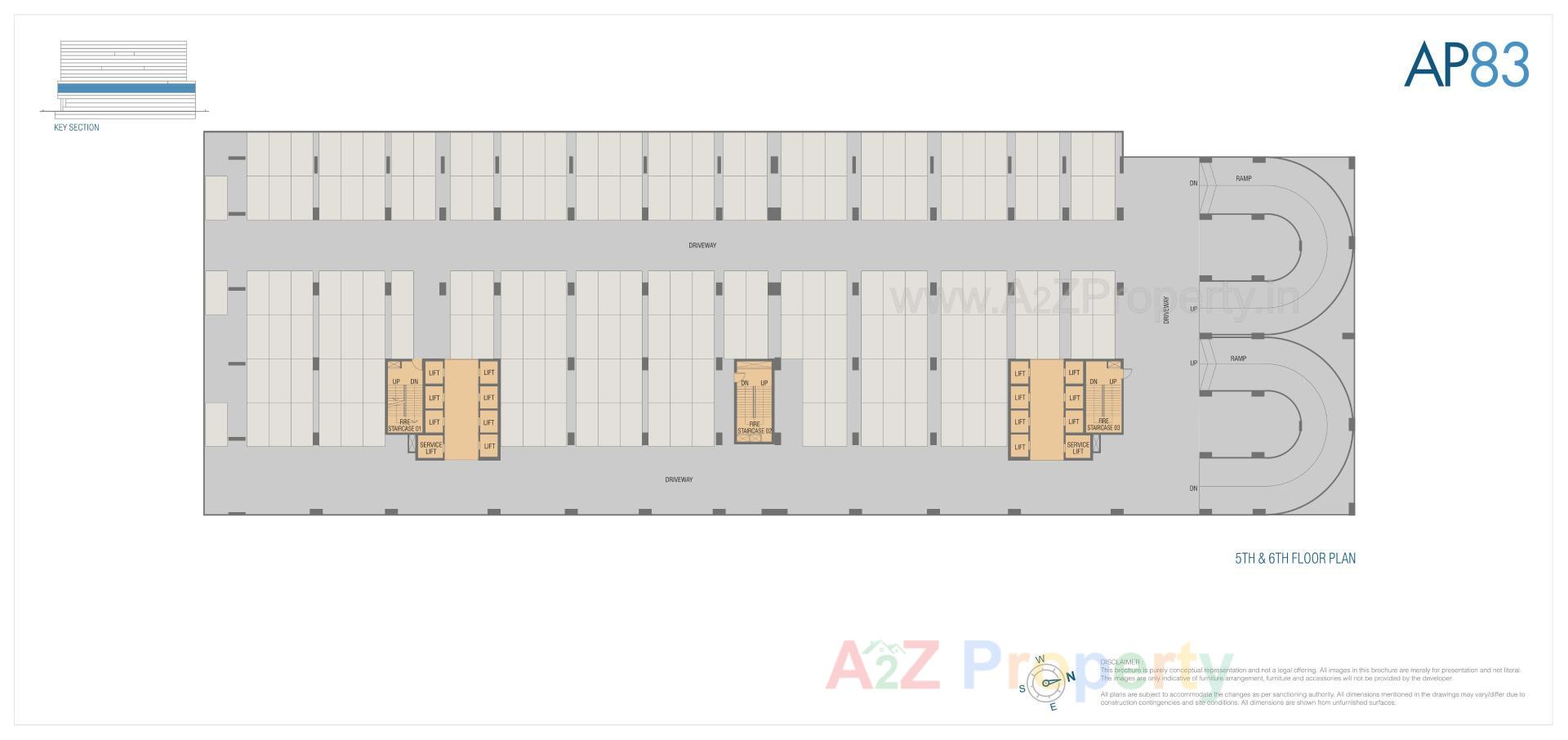 Layout of real estate project Amar Pristine located at Keshavnagarmundwa, Pune, Maharashtra