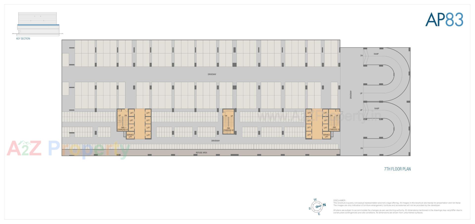 Layout of real estate project Amar Pristine located at Keshavnagarmundwa, Pune, Maharashtra