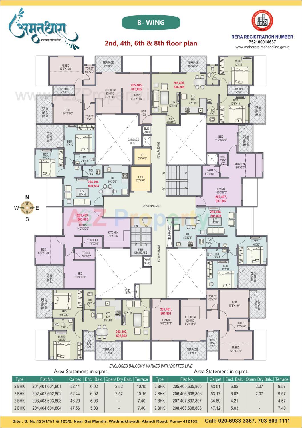 B 2 of real estate project Amrutdhara located at Charholi, Pune, Maharashtra