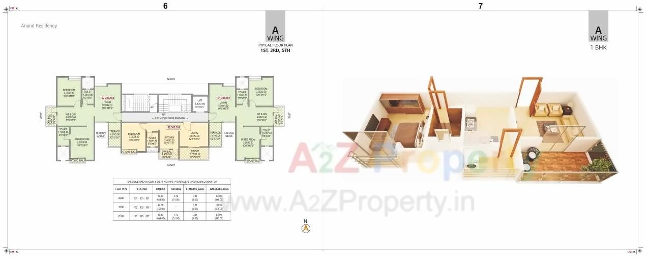 Layout of real estate project Anand Residency located at Dhanori, Pune, Maharashtra
