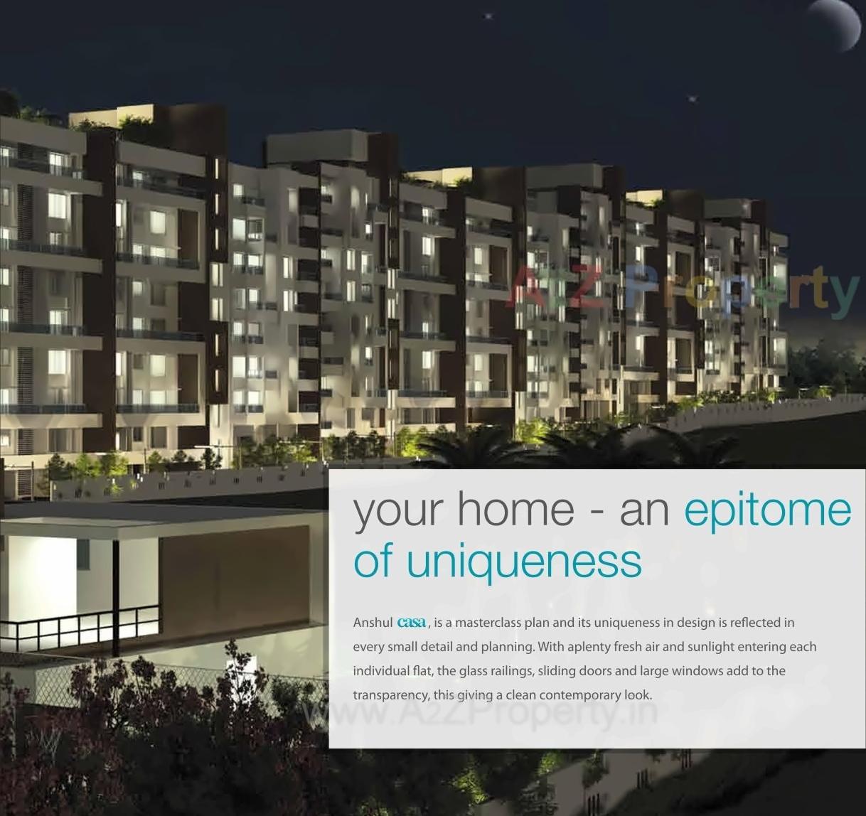 3D Elevation of real estate project Anshul Casa located at Wakad, Pune, Maharashtra