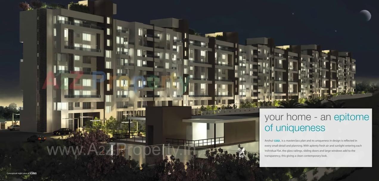 3D Elevation of real estate project Anshul Casa located at Wakad, Pune, Maharashtra