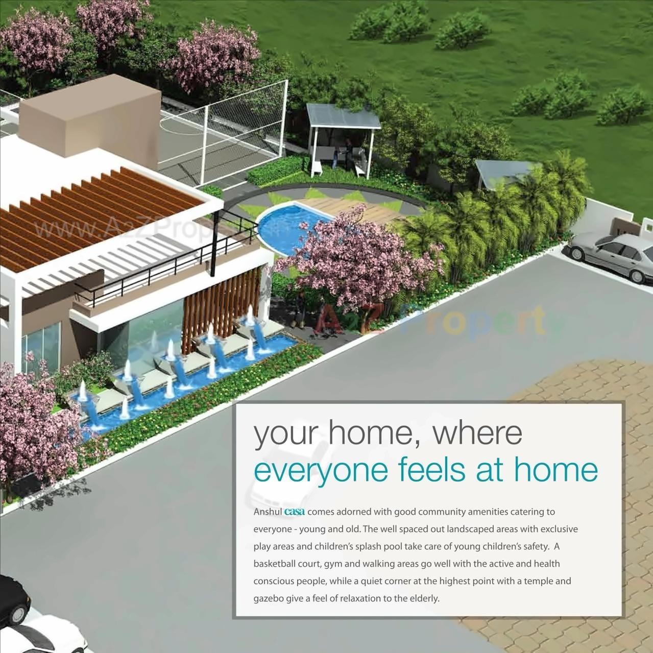 3D Elevation of real estate project Anshul Casa located at Wakad, Pune, Maharashtra