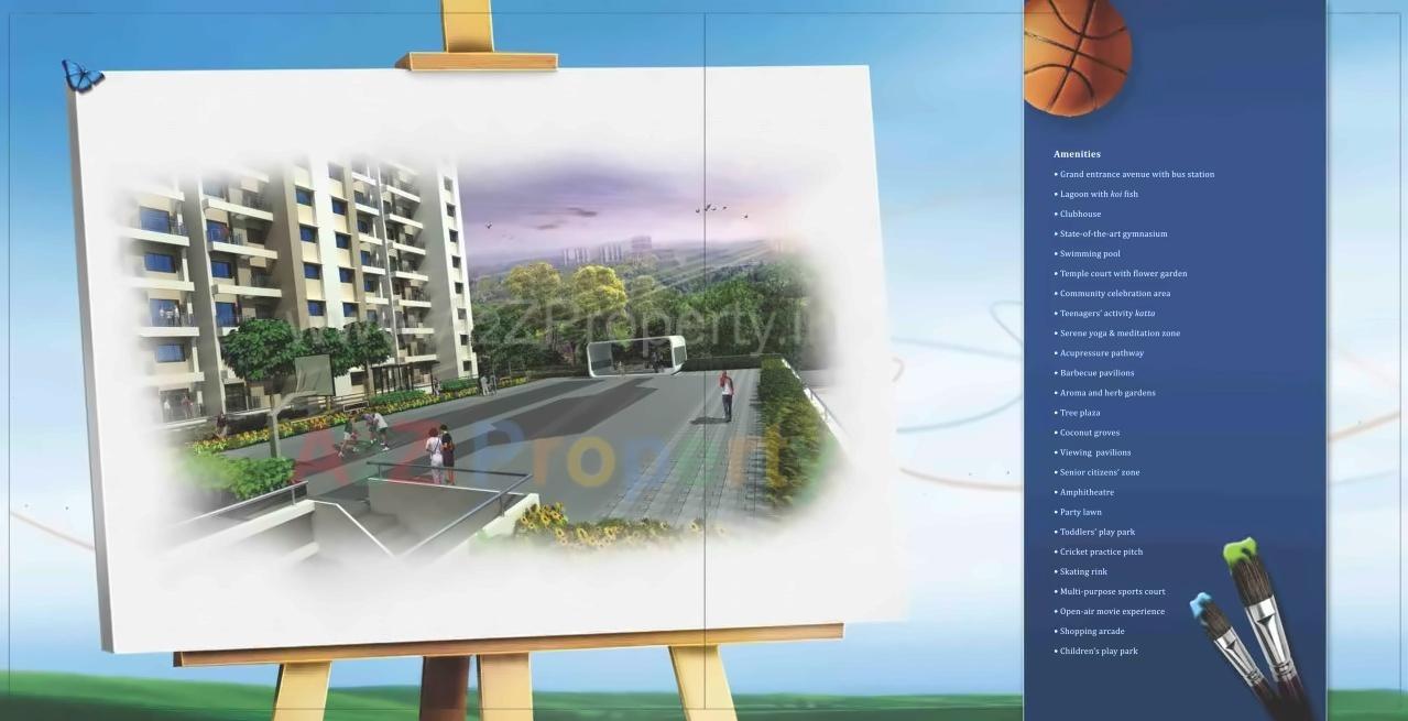 3D Elevation of real estate project Anshul Kanvas A located at Wagholi, Pune, Maharashtra
