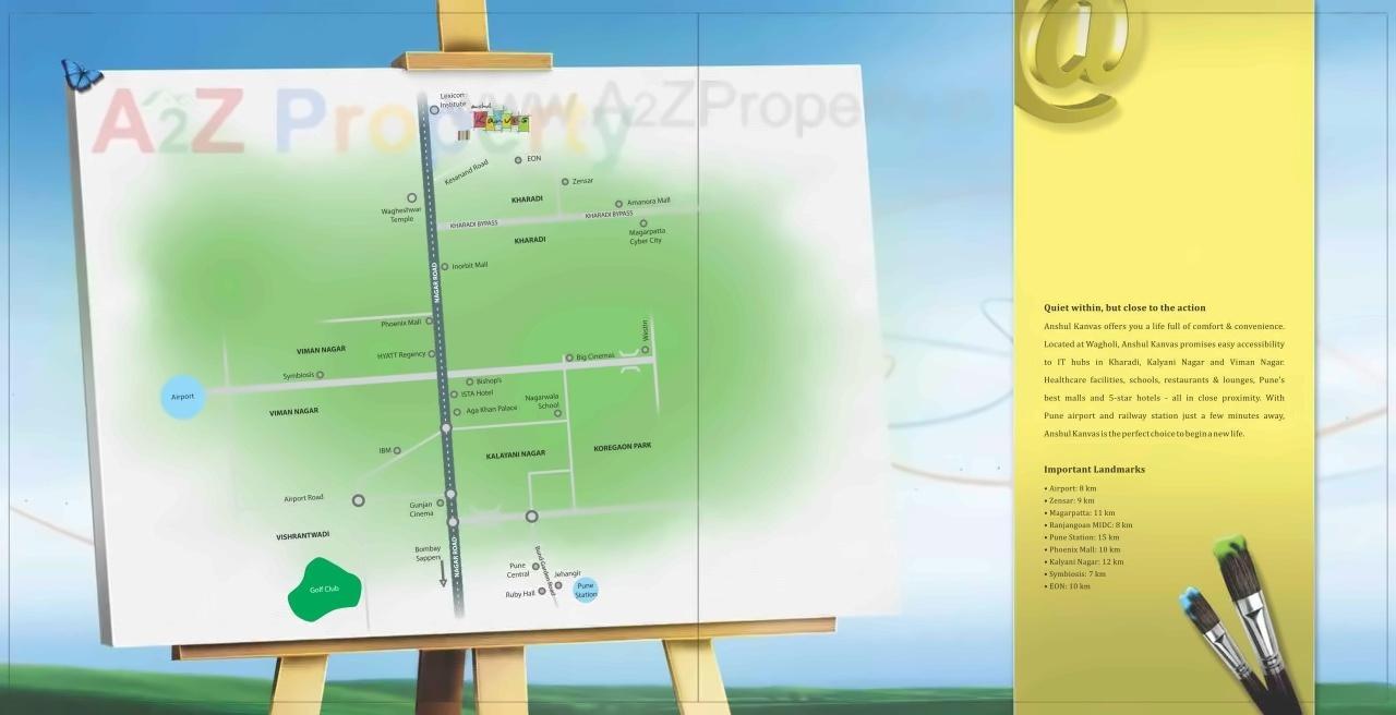  of real estate project Anshul Kanvas A located at Wagholi, Pune, Maharashtra