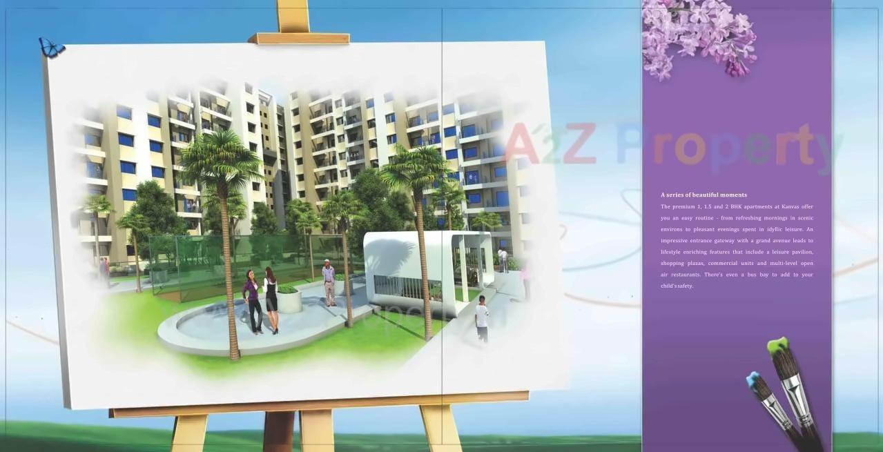 3D Elevation of real estate project Anshul Kanvas A located at Wagholi, Pune, Maharashtra