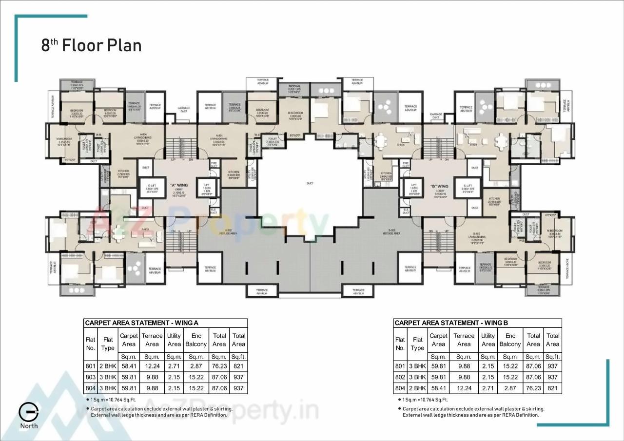 Layout of real estate project Aqua Millennium located at Pimpri-chinchawad-m-corp, Pune, Maharashtra