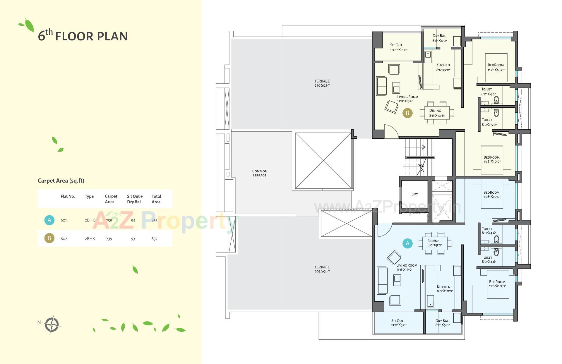 Layout of real estate project Aranya located at Pune-m-corp, Pune, Maharashtra