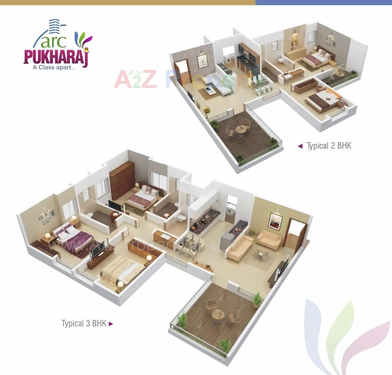Layout of real estate project Arc Pukhraj located at Mundhawa, Pune, Maharashtra