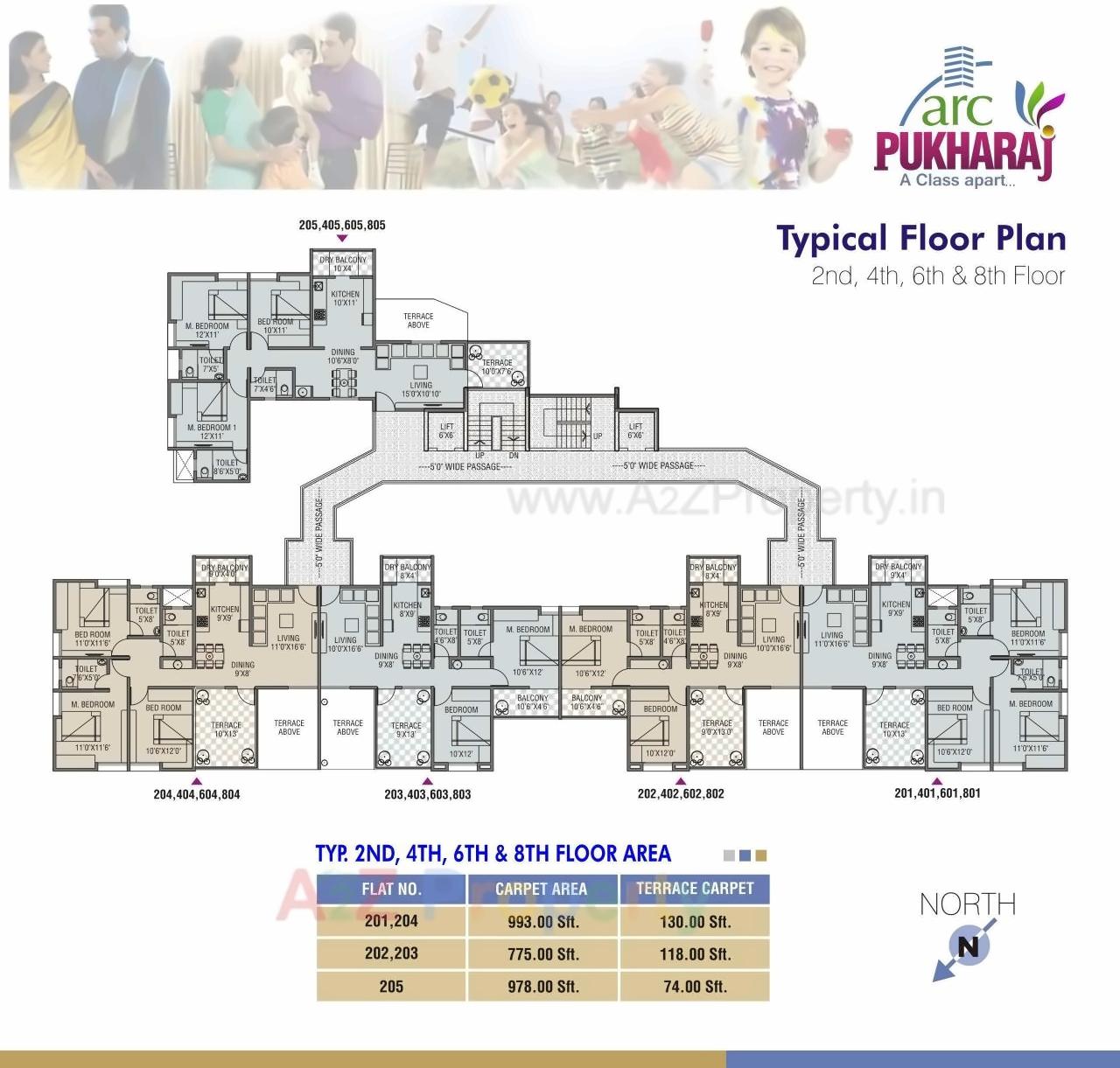 Layout of real estate project Arc Pukhraj located at Mundhawa, Pune, Maharashtra