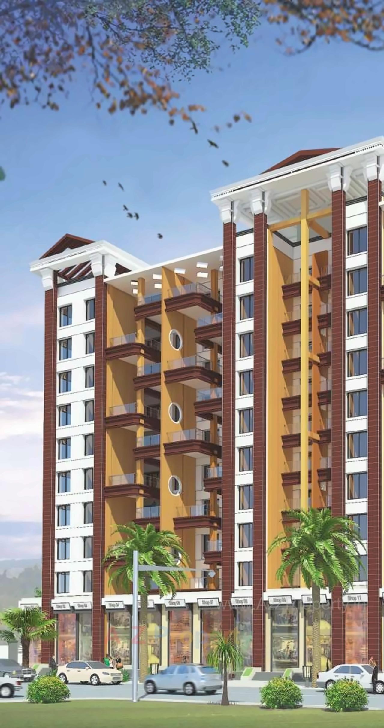 3D Elevation of real estate project Arc Pukhraj located at Mundhawa, Pune, Maharashtra