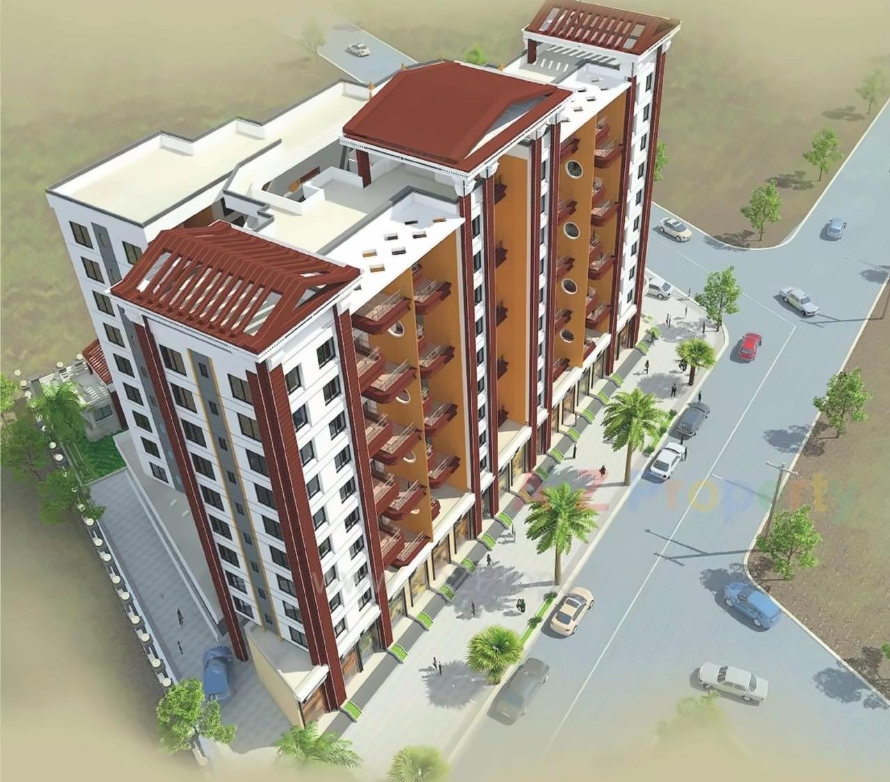 3D Elevation of real estate project Arc Pukhraj located at Mundhawa, Pune, Maharashtra