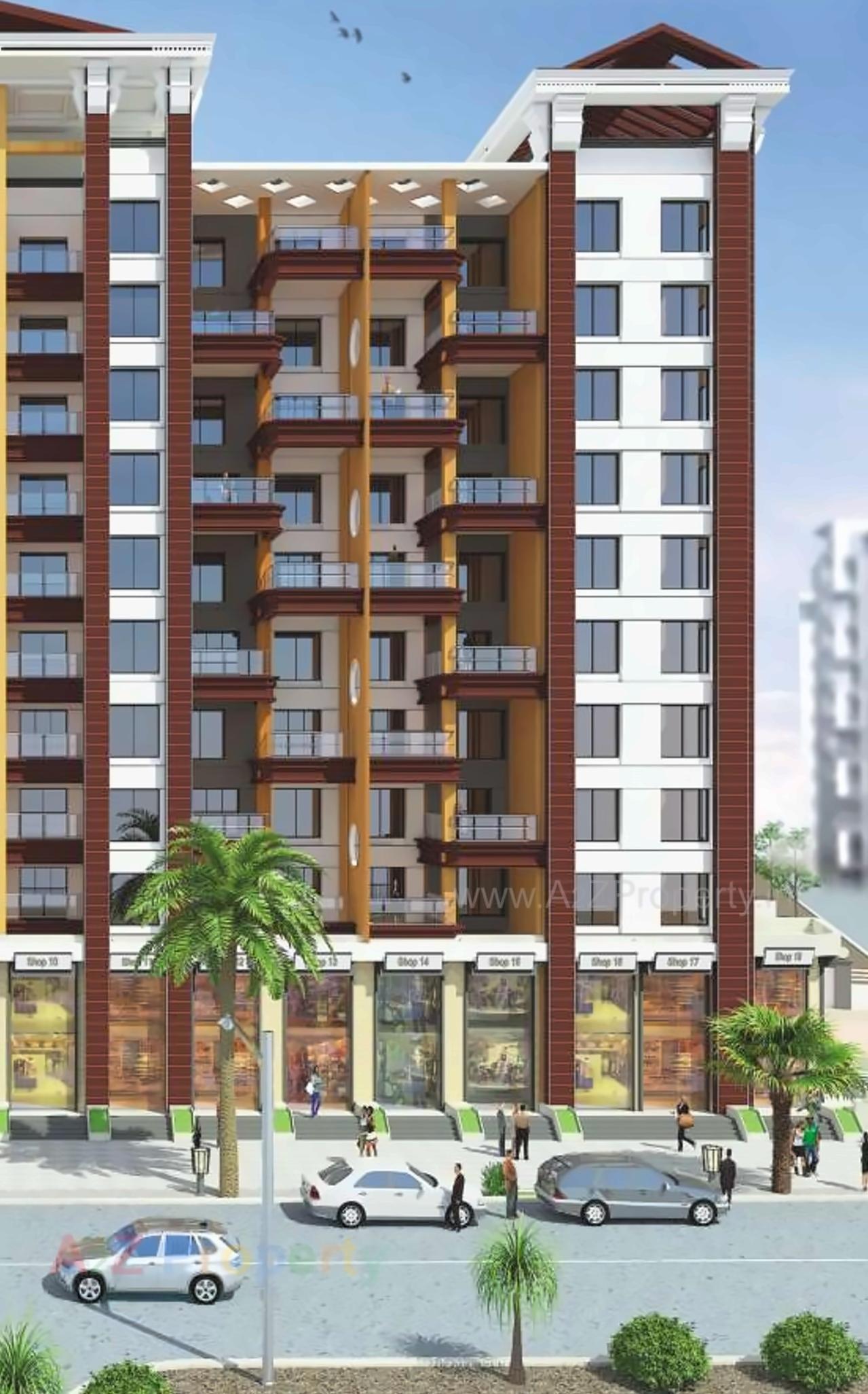 3D Elevation of real estate project Arc Pukhraj located at Mundhawa, Pune, Maharashtra
