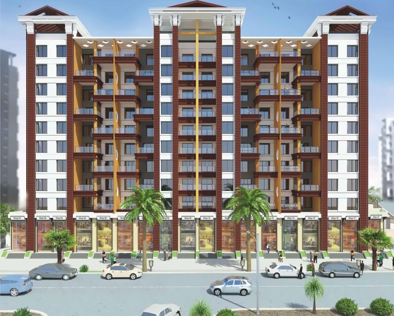 3D Elevation of real estate project Arc Pukhraj located at Mundhawa, Pune, Maharashtra
