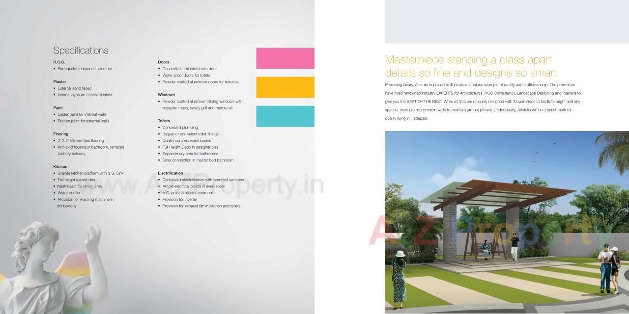  of real estate project Aristolia located at Hadapsar, Pune, Maharashtra