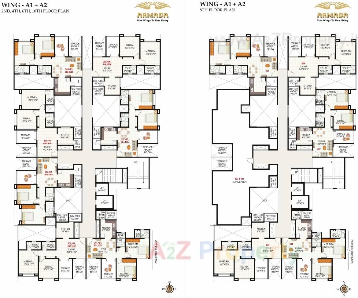 Layout of real estate project Armada located at Wakad, Pune, Maharashtra