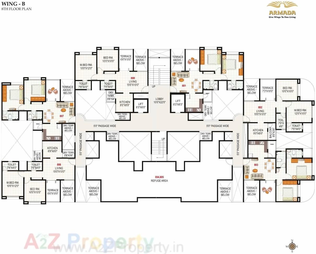Layout of real estate project Armada located at Wakad, Pune, Maharashtra