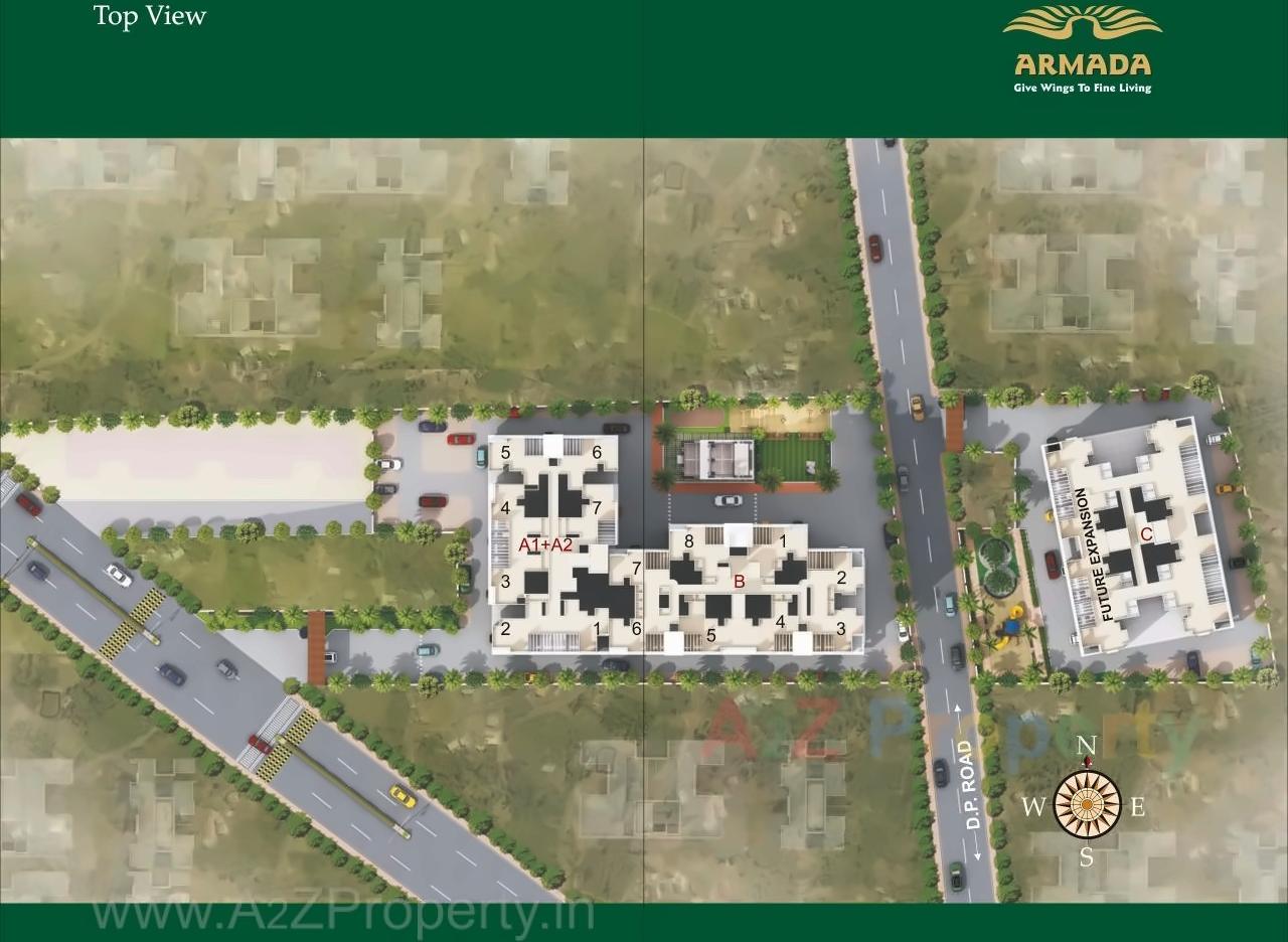 Layout of real estate project Armada located at Wakad, Pune, Maharashtra