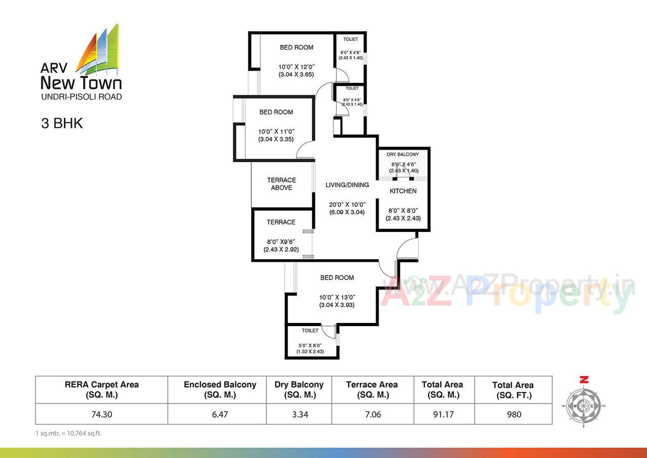   of real estate project Arv Newtown located at Pisoli, Pune, Maharashtra