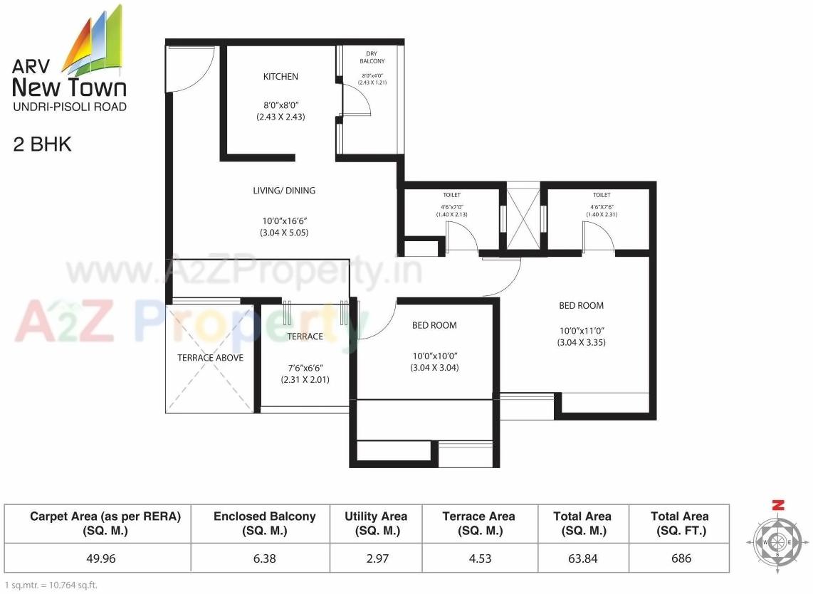 Layout of real estate project Arv Newtown located at Pisoli, Pune, Maharashtra