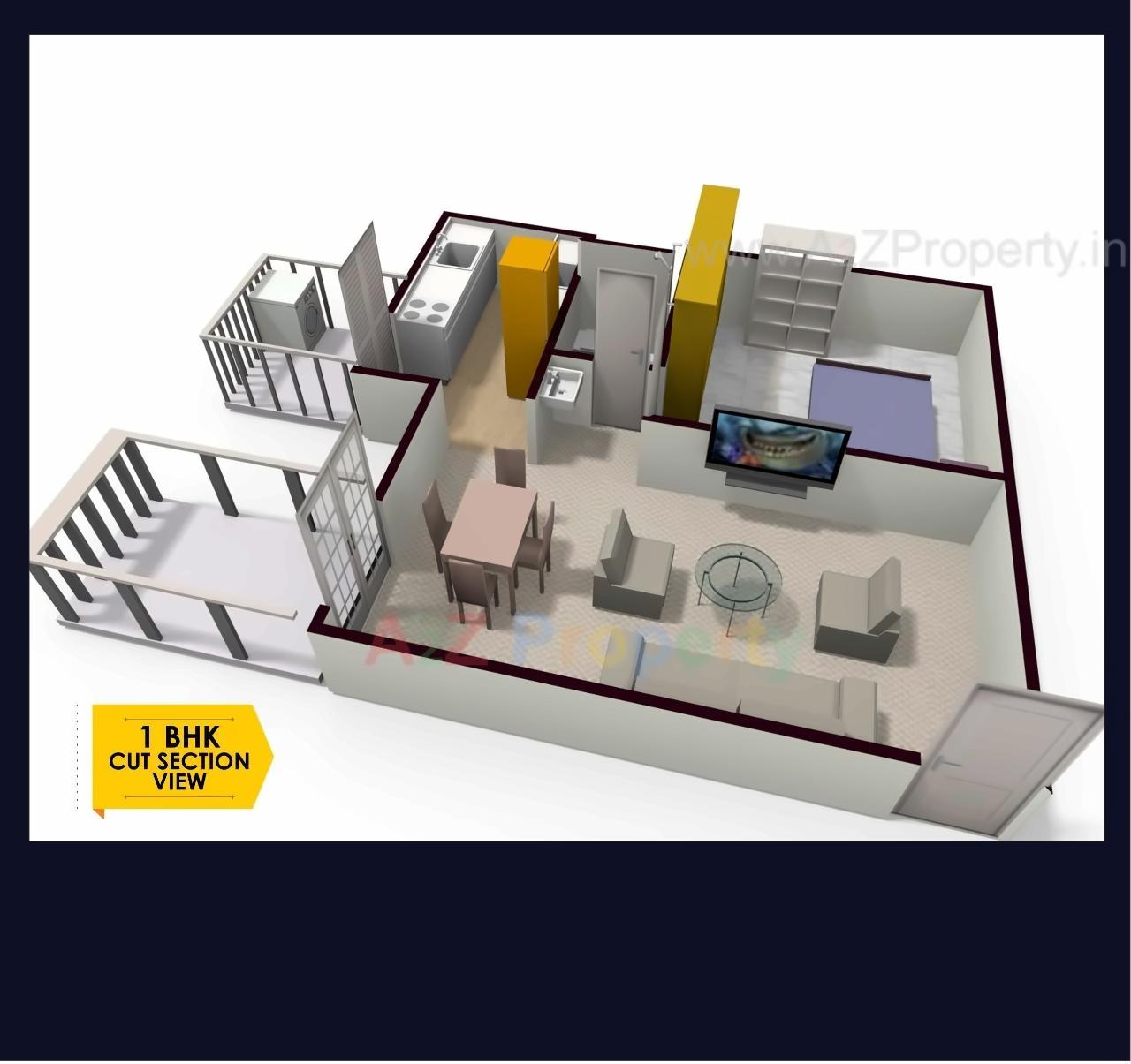 Layout of real estate project Ashwamedh Integra located at Baner, Pune, Maharashtra