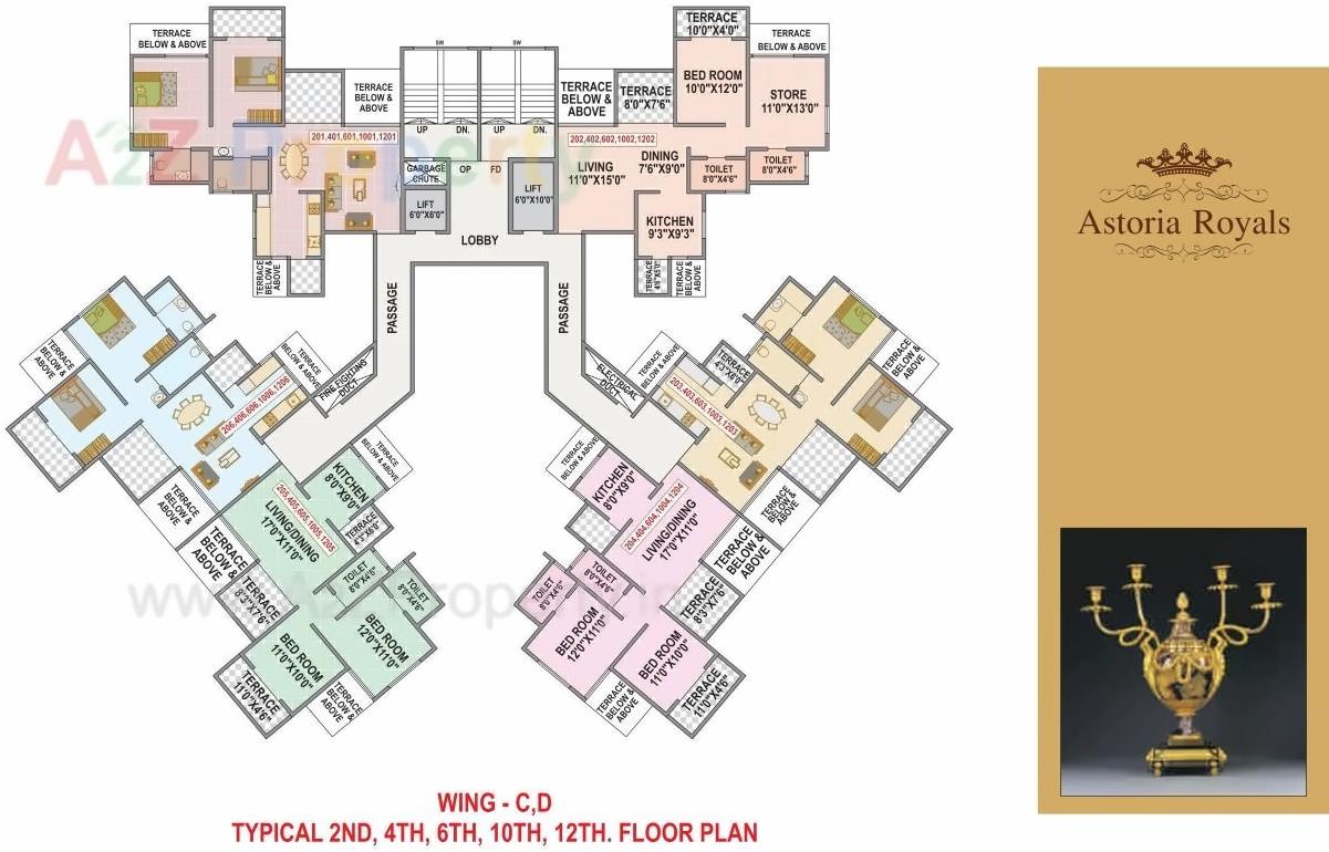 Layout of real estate project Astoria Royals located at Pimpri-chinchawad-m-corp, Pune, Maharashtra