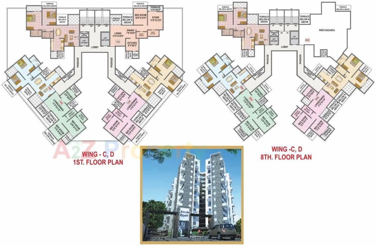 Layout of real estate project Astoria Royals located at Pimpri-chinchawad-m-corp, Pune, Maharashtra
