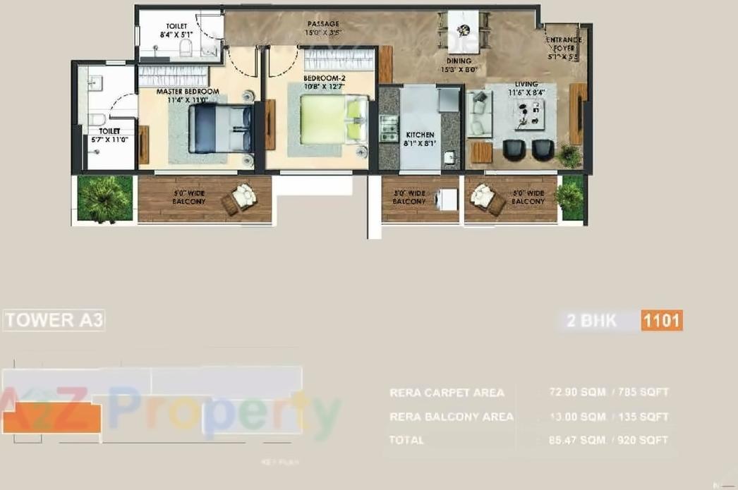 Layout of real estate project Atelier Greens located at Keshavnagarmundwa, Pune, Maharashtra