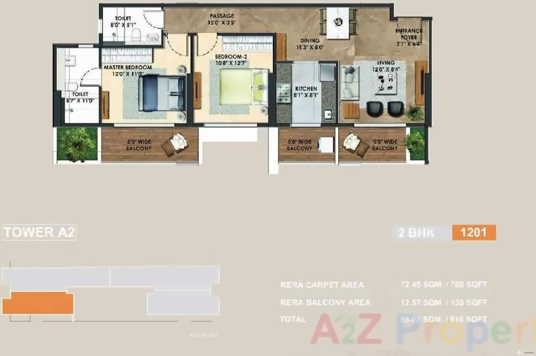 Layout of real estate project Atelier Greens located at Keshavnagarmundwa, Pune, Maharashtra