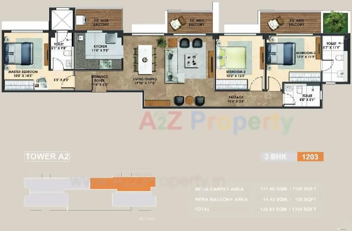 Layout of real estate project Atelier Greens located at Keshavnagarmundwa, Pune, Maharashtra
