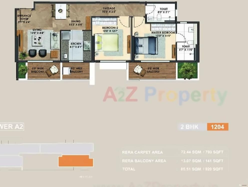 Layout of real estate project Atelier Greens located at Keshavnagarmundwa, Pune, Maharashtra