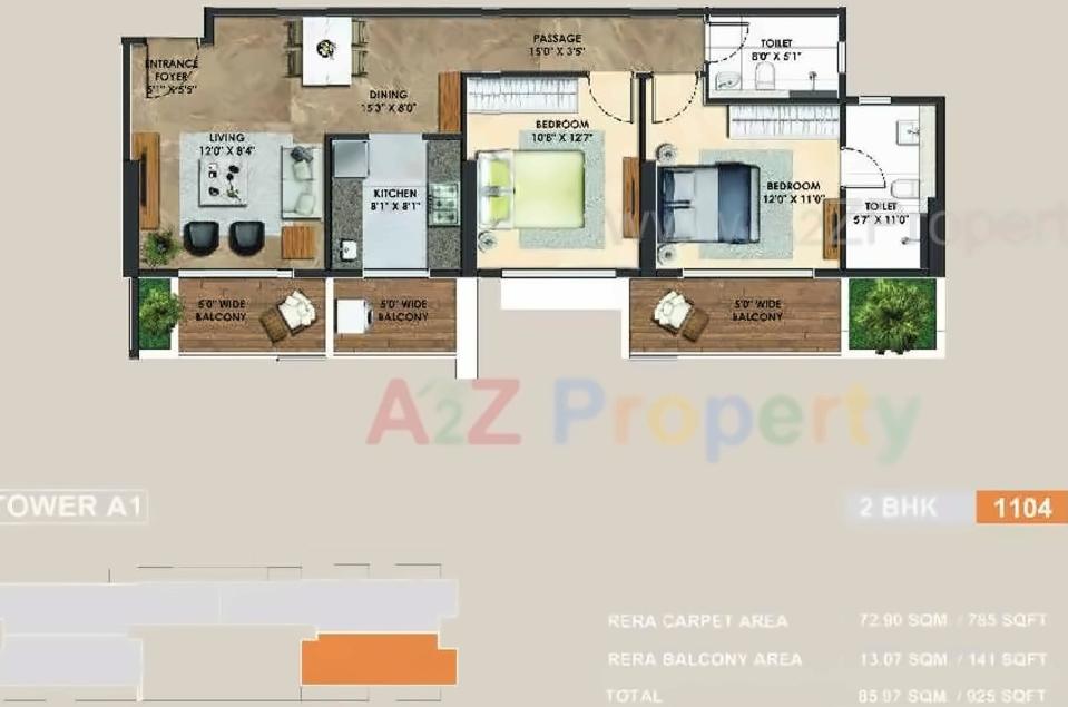 Layout of real estate project Atelier Greens located at Keshavnagarmundwa, Pune, Maharashtra
